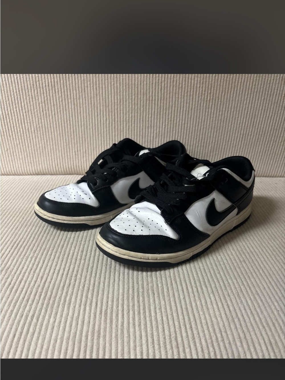 Nike Kids Black and White Low-Top Sneakers